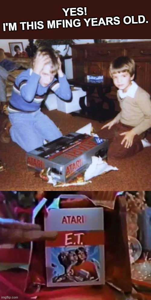 1982: Merry Xmas to You | YES!
I'M THIS MFING YEARS OLD. | image tagged in early,1980s,atari,xmas | made w/ Imgflip meme maker