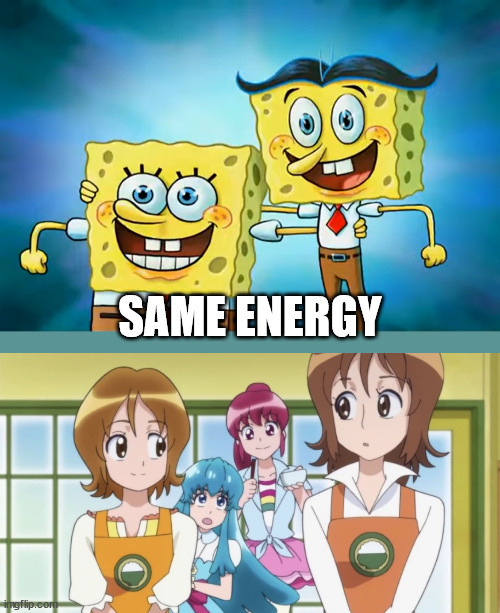 coincidence? | SAME ENERGY | image tagged in spongebob | made w/ Imgflip meme maker