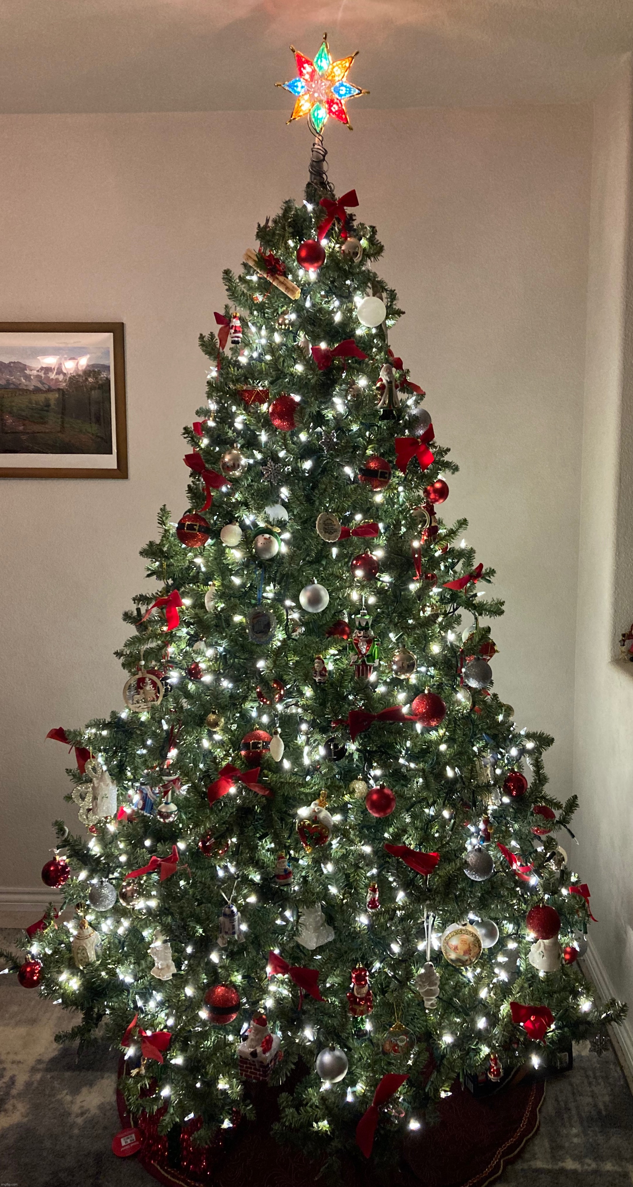 My tree this year :) | image tagged in christmas,tree | made w/ Imgflip meme maker