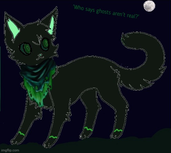 My OC ghost. Art by me. Base by Cocorrol. Scarf is not fully drawn | image tagged in warrior cats,dragonz,oc,drawing | made w/ Imgflip meme maker