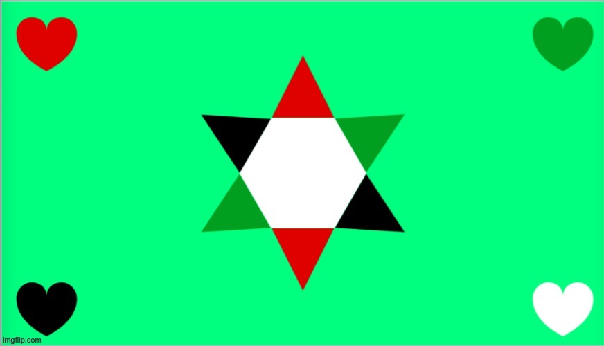 Updated the watermelon Jew flag | made w/ Imgflip meme maker