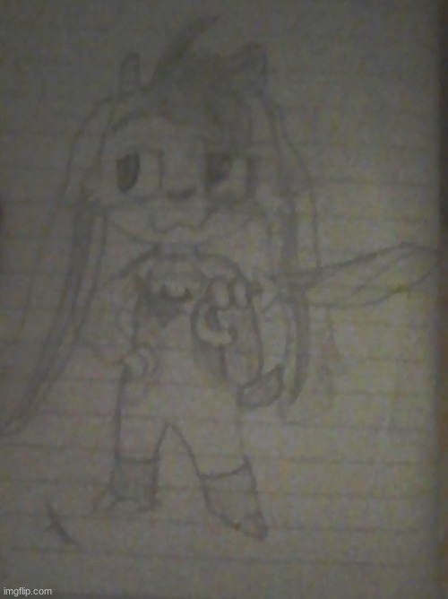 Drawing of billie from billie bust up (sorry it's so blurry my camera is bad) | image tagged in drawings | made w/ Imgflip meme maker