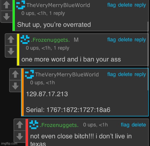 blud thinks she’s slick pulling a fake ip outta her ass | made w/ Imgflip meme maker