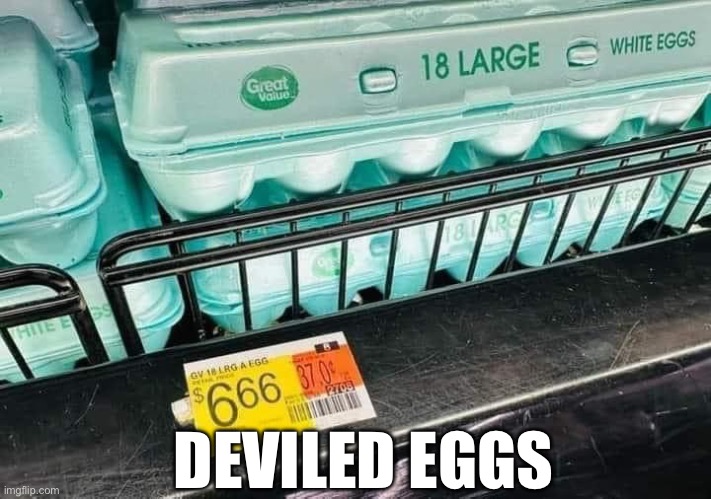 Eggs | DEVILED EGGS | image tagged in eggs,deviled,devil | made w/ Imgflip meme maker