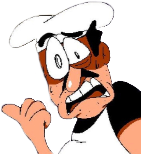 High Quality Peppino Concerned Pointing Blank Meme Template