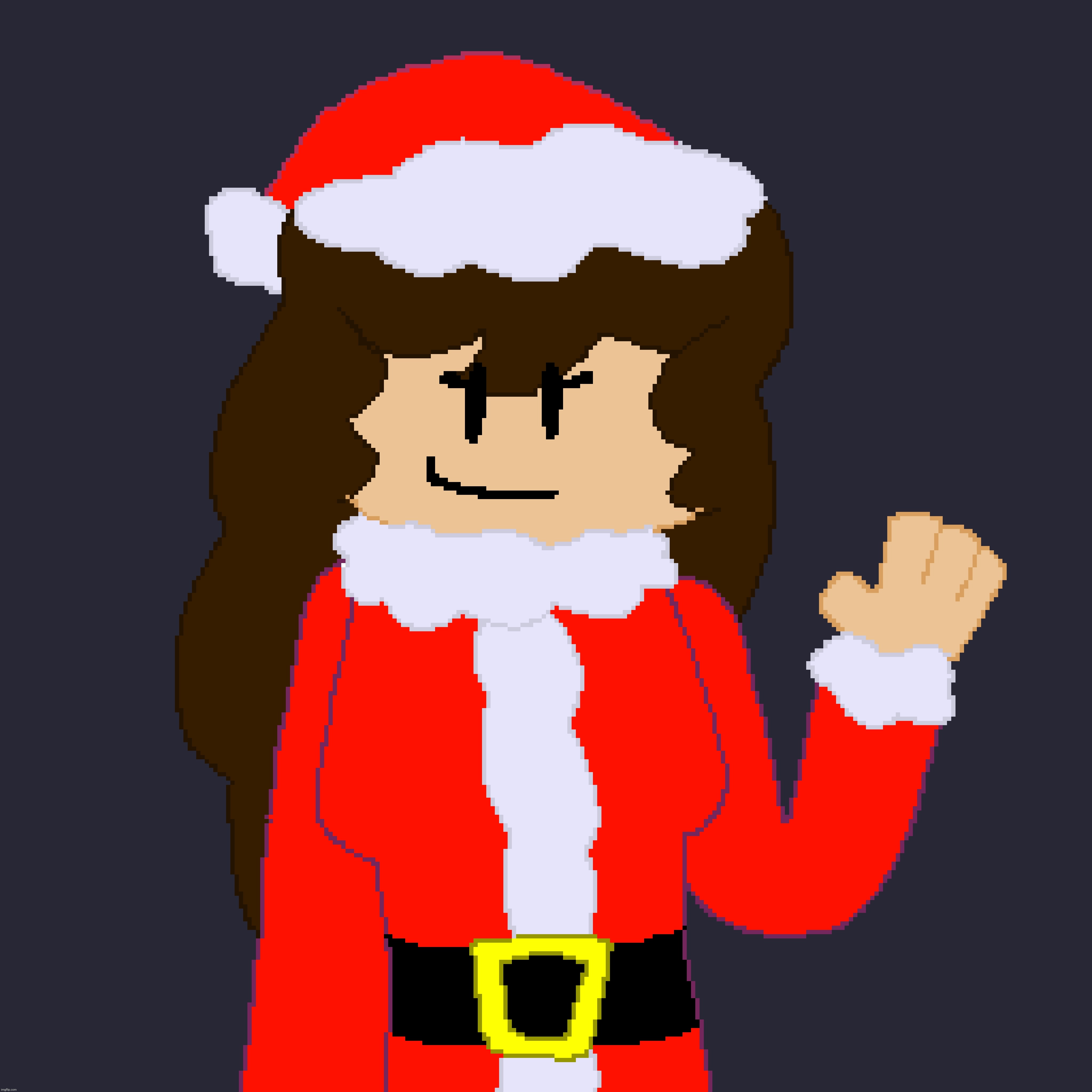 Lauren shows up to every Christmas party she attends or hosts wearing a Santa suit (drawn by Mr.Mystery) | made w/ Imgflip meme maker