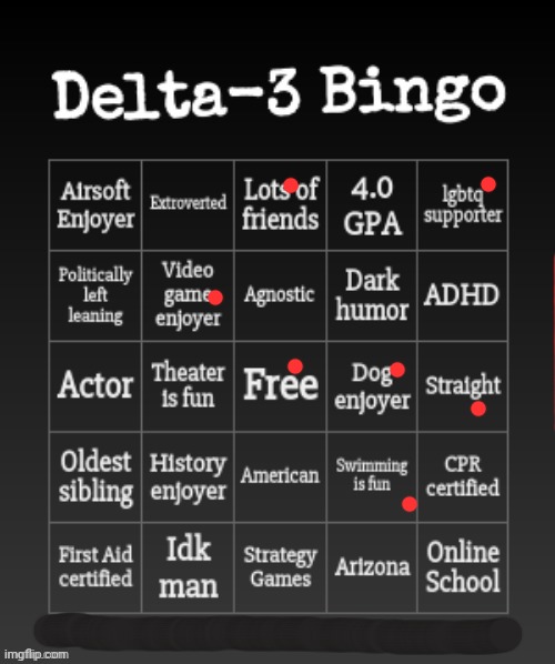 Bingo | image tagged in delta-3's bingo,bingo | made w/ Imgflip meme maker