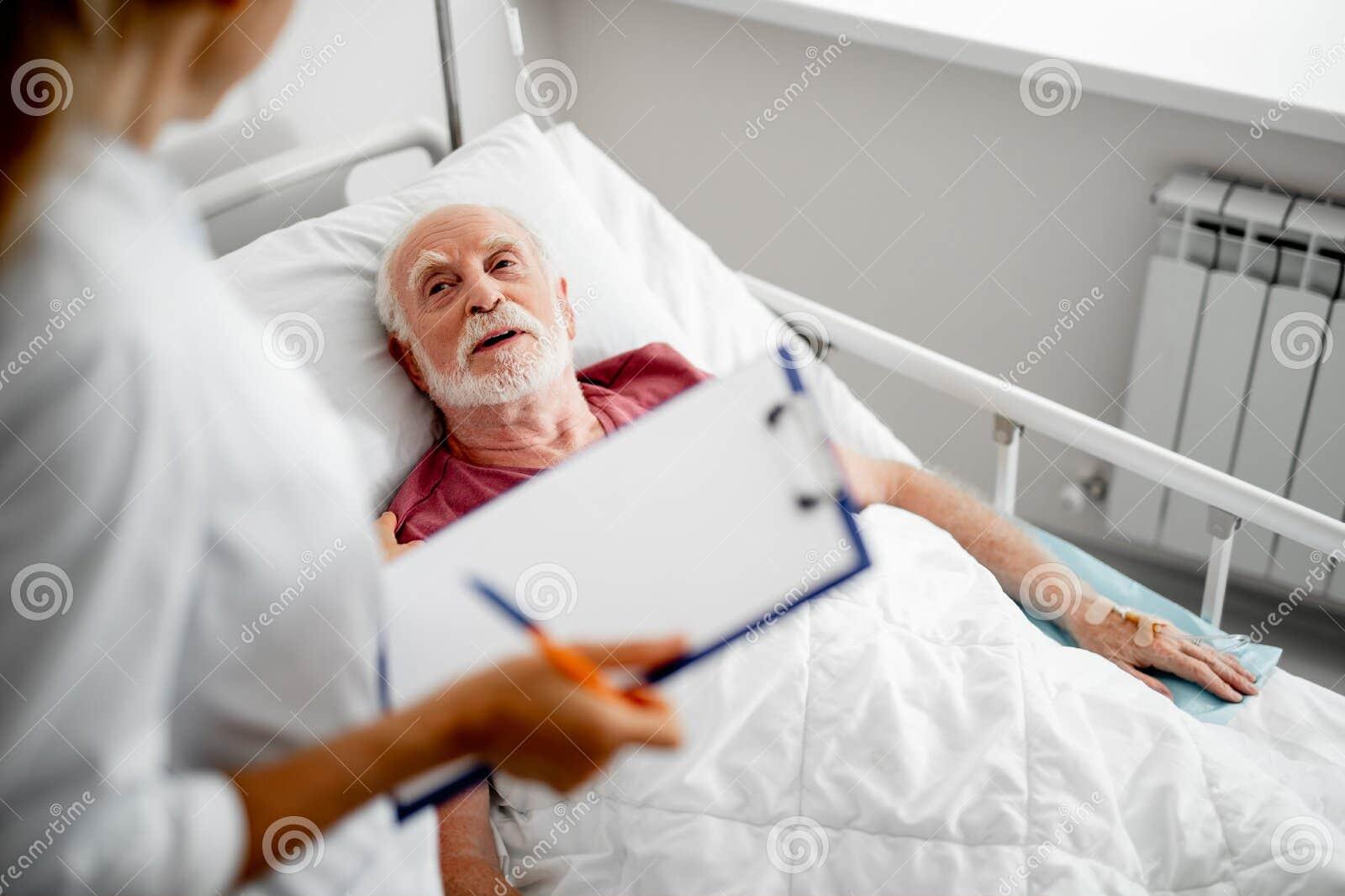 Doctor sick bed hospital Blank Meme Template