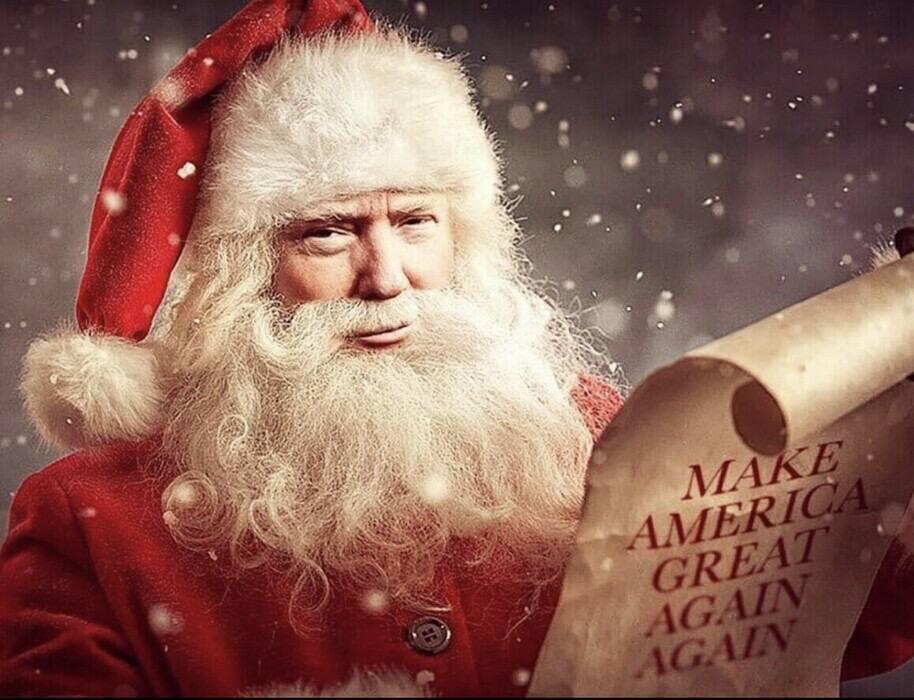 Trump Santa Blank Meme Template
