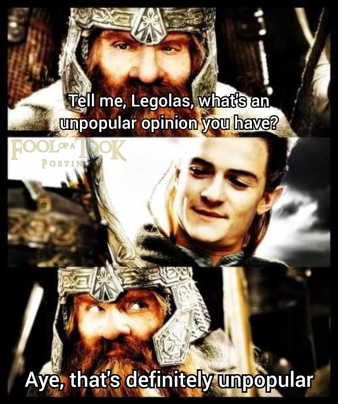 High Quality Unpopular Opinion Legolas Blank Meme Template