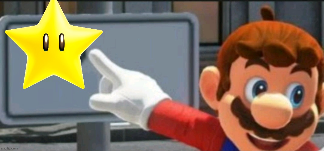 Mario points at a "NO" sign | image tagged in mario points at a no sign | made w/ Imgflip meme maker