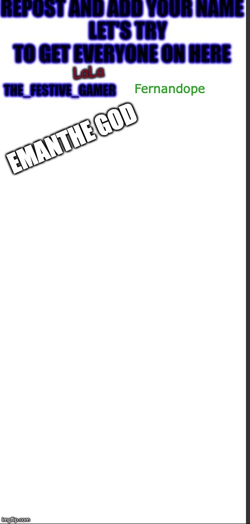 EMANTHE GOD | made w/ Imgflip meme maker