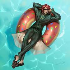 High Quality Kakyoin Donut Blank Meme Template