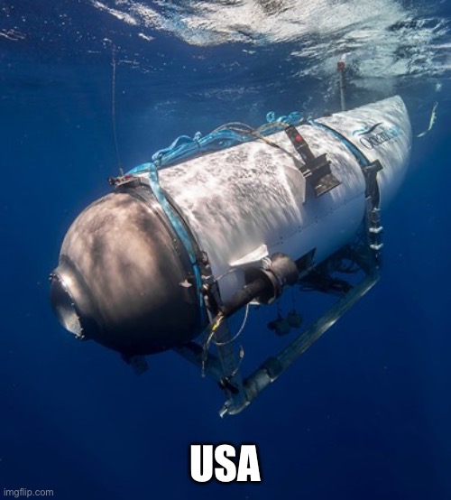 Oceangate 2 | USA | image tagged in oceangate 2 | made w/ Imgflip meme maker
