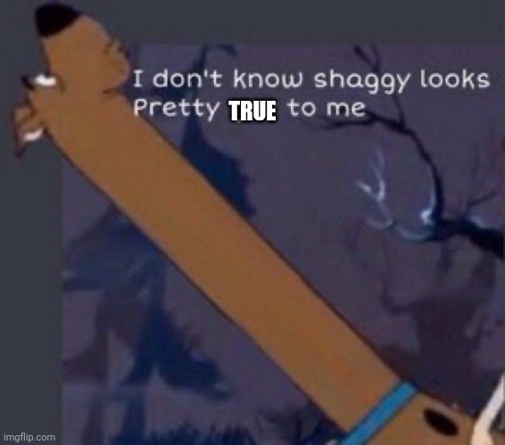 TRUE | image tagged in long neck scooby doo | made w/ Imgflip meme maker