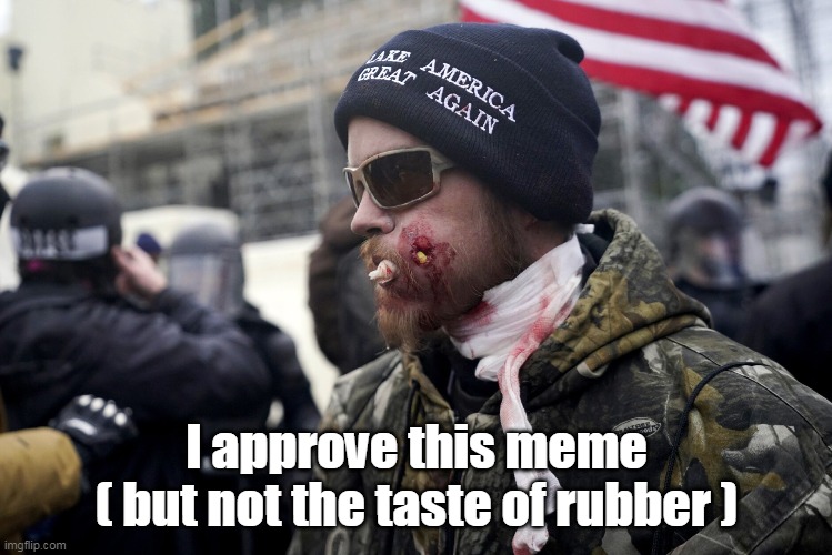I approve this meme
( but not the taste of rubber ) | made w/ Imgflip meme maker