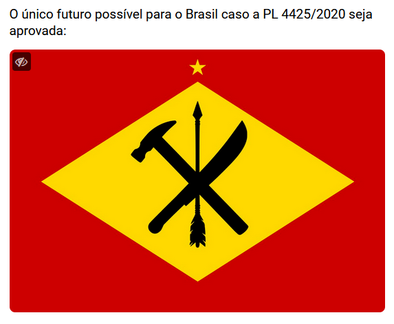 High Quality O único futuro possível para o Brasil caso a PL 4425/2020 Blank Meme Template