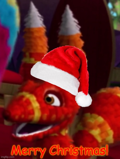 Pretztail Smiling | Merry Christmas! | image tagged in pretztail smiling | made w/ Imgflip meme maker