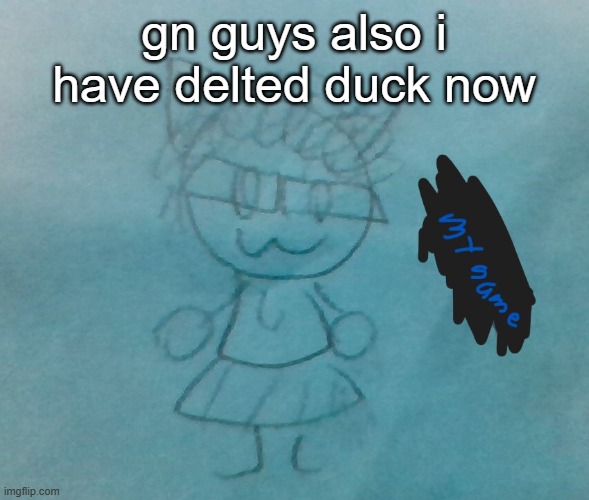 bda neko arc | gn guys also i have delted duck now | image tagged in bda neko arc | made w/ Imgflip meme maker