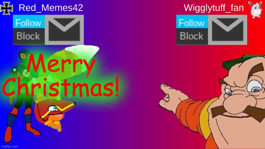 Red_Memes42/Wigglytuff_fan Announcement Page | Merry Christmas! | image tagged in red_memes42/wigglytuff_fan announcement page | made w/ Imgflip meme maker