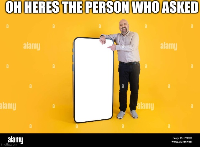 High Quality The person who asked Blank Meme Template