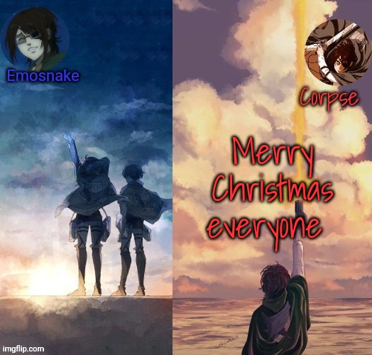 Shared Hange template | Merry Christmas everyone | image tagged in shared hange template | made w/ Imgflip meme maker