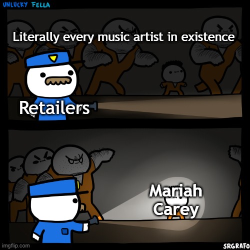 All I Want | Literally every music artist in existence; Retailers; Mariah
Carey | image tagged in memes,christmas | made w/ Imgflip meme maker