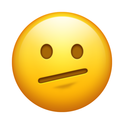 Face with Diagonal Mouth Blank Meme Template