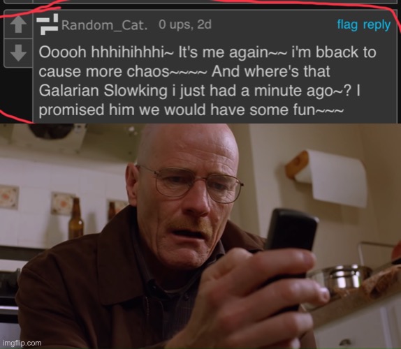 Y’all he’s still active wth | image tagged in walter white on his phone | made w/ Imgflip meme maker