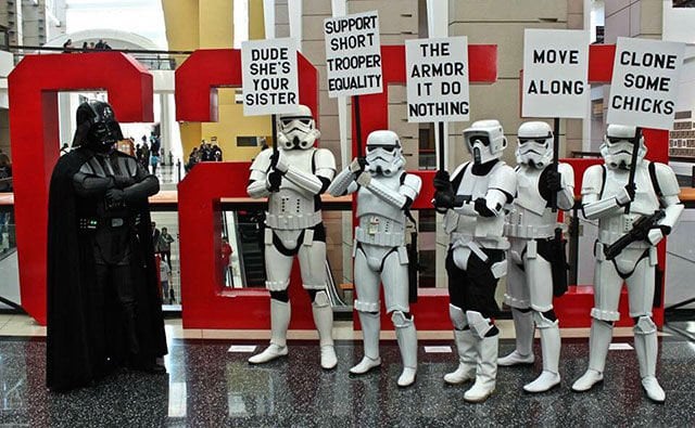 High Quality Stormtrooper protest Blank Meme Template