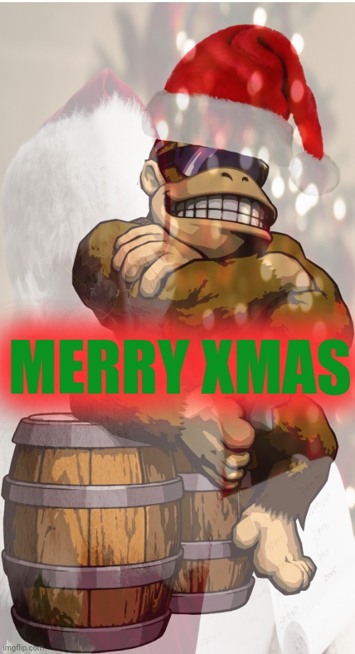 Merry Xmas | MERRY XMAS | image tagged in surlykong,merry,xmas,monke | made w/ Imgflip meme maker