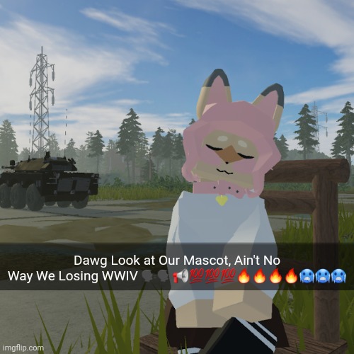 Fr fr fr (Character : Typh)(Screenshot : Cpl: Vick - Philippine?? UNSDFP) | Dawg Look at Our Mascot, Ain't No Way We Losing WWIV 🗣🗣📢💯💯💯🔥🔥🔥🔥🥶🥶🥶 | image tagged in hazel,typh,furry,msmg,furry and normie memes | made w/ Imgflip meme maker