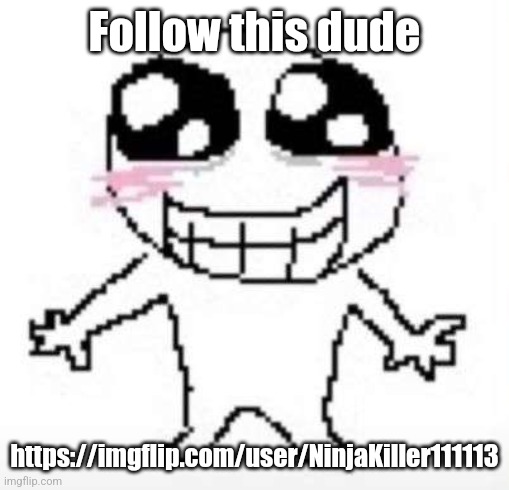 Yay | Follow this dude; https://imgflip.com/user/NinjaKiller111113 | image tagged in yay | made w/ Imgflip meme maker