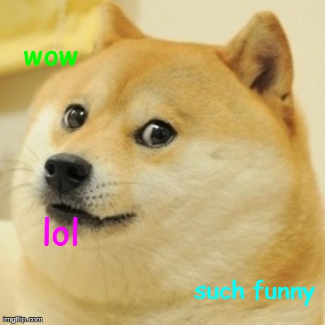 Doge Meme | wow such funny lol | image tagged in memes,doge | made w/ Imgflip meme maker