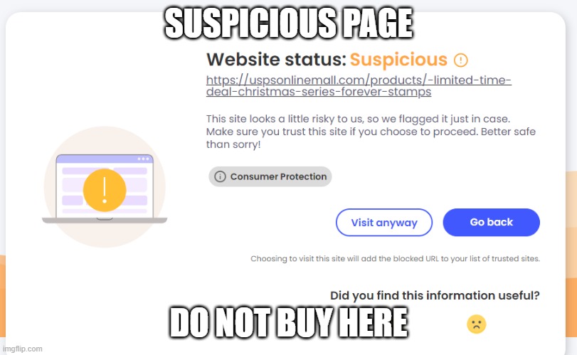 Suspicious Page | SUSPICIOUS PAGE; DO NOT BUY HERE | image tagged in suspicious | made w/ Imgflip meme maker