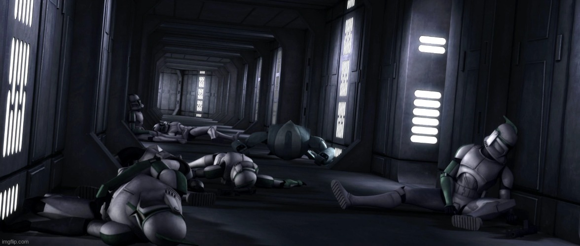 clone troopers dead | image tagged in clone troopers dead | made w/ Imgflip meme maker