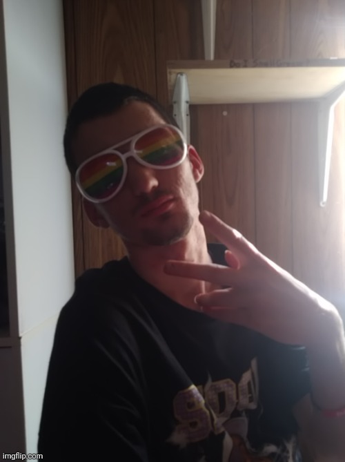 bro got the gay glasses | made w/ Imgflip meme maker