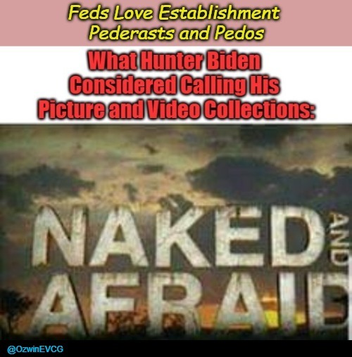 Feds Love Establishment Pederasts and Pedos | image tagged in biden crime family,naked and afraid,hunter biden,clown world,child abuse,rigged system | made w/ Imgflip meme maker