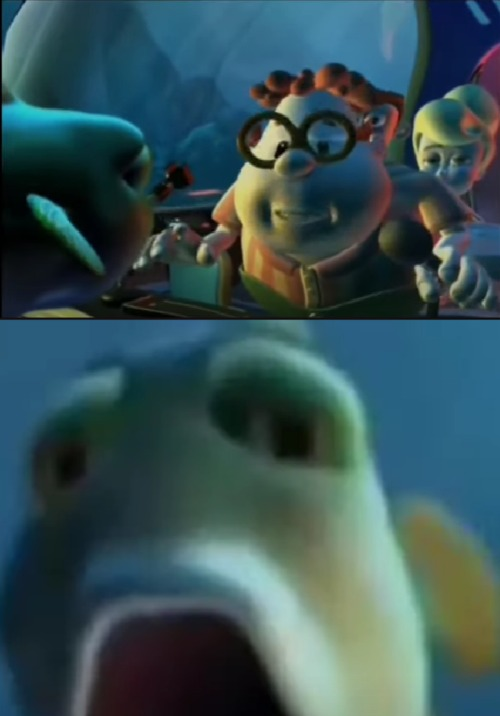 High Quality Carl talking to a fish Blank Meme Template