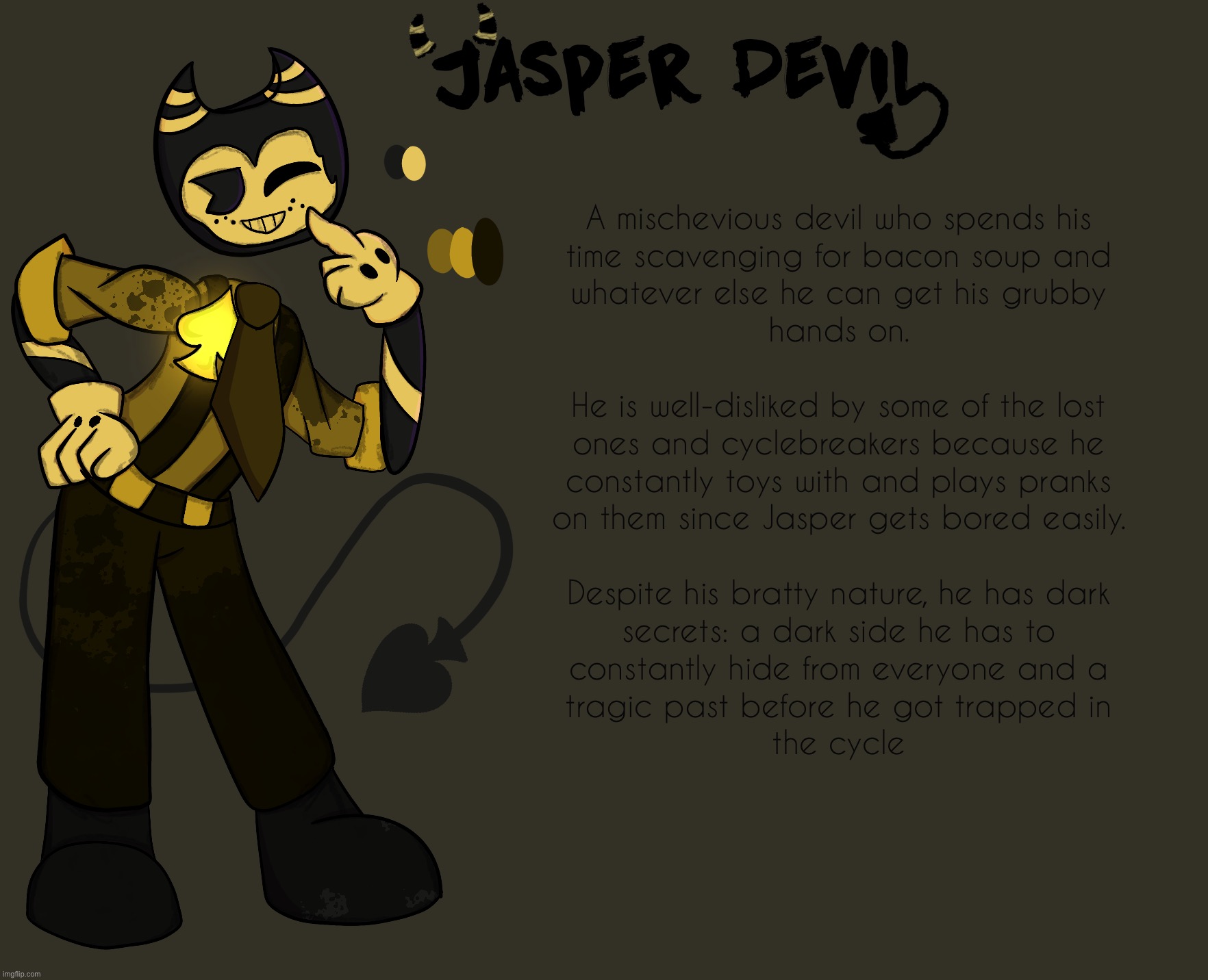 The Jasper content is back. I changed my mind. So I made a ref sheet | made w/ Imgflip meme maker