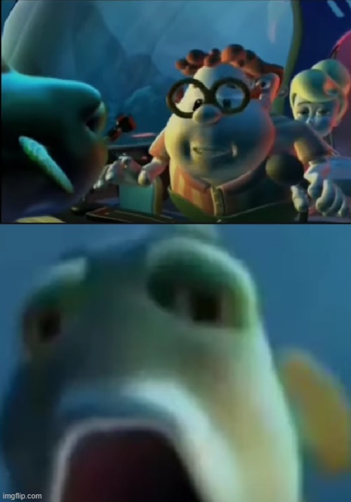 Carl talking to a fish | image tagged in carl talking to a fish | made w/ Imgflip meme maker