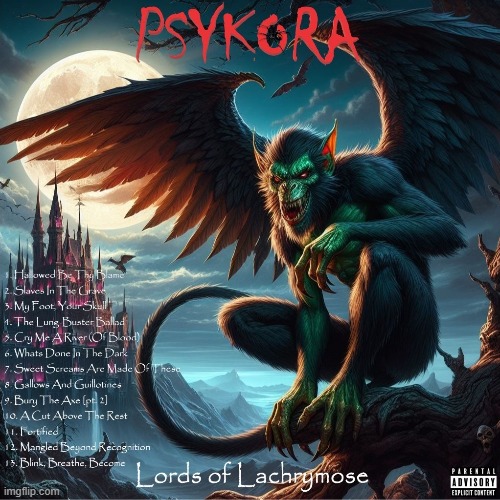 Psykora™ Album Cover 1 | Original Background A.I.Image by just-4-kicks using Microsoft Bing Dall·E3 Img Creator | made w/ Imgflip meme maker