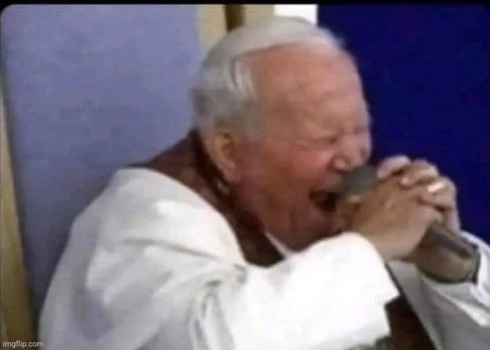 "Metal pope" | image tagged in pope death metal | made w/ Imgflip meme maker
