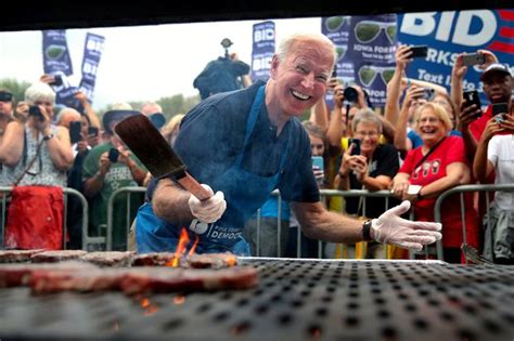 Joe Biden Grilling Blank Meme Template