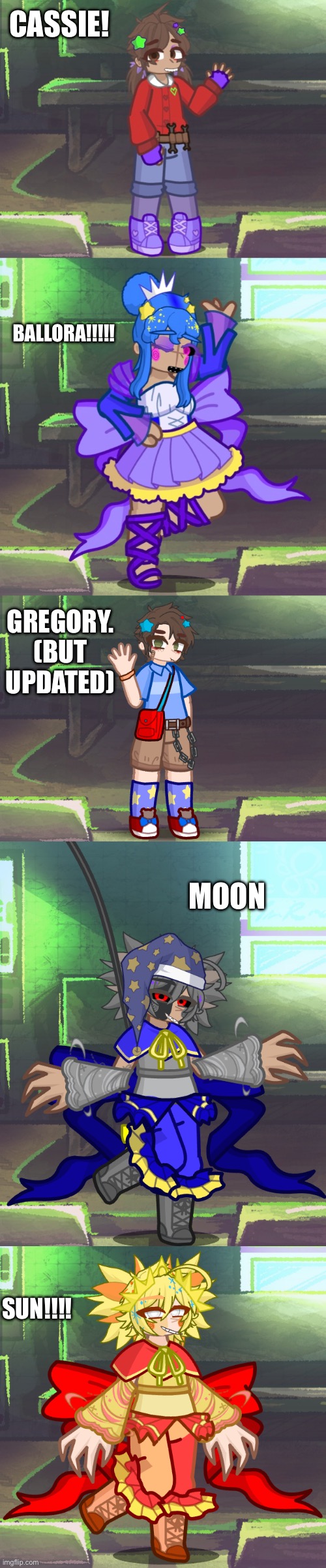 PT3 yeehawr | CASSIE! BALLORA!!!!! GREGORY. (BUT UPDATED); MOON; SUN!!!! | made w/ Imgflip meme maker