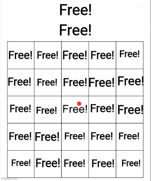 not even close :/ | image tagged in free bingo | made w/ Imgflip meme maker