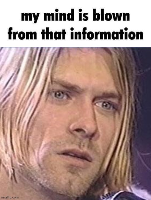 My mind is blown from that information | image tagged in my mind is blown from that information | made w/ Imgflip meme maker