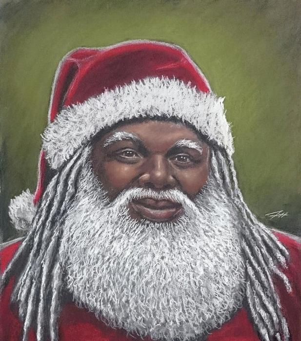 Black Santa Claus Blank Meme Template