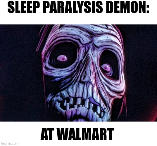 When you see your sleep paralysis demon at Walmart | SLEEP PARALYSIS DEMON:; AT WALMART | image tagged in rat king,sleep paralysis | made w/ Imgflip meme maker