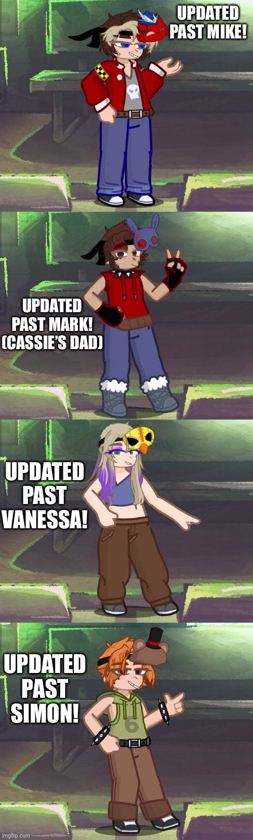 Pt4 (I think-) hah Simon doesn’t look emo anymore | UPDATED PAST MIKE! UPDATED PAST MARK! (CASSIE’S DAD); UPDATED PAST VANESSA! UPDATED PAST SIMON! | made w/ Imgflip meme maker